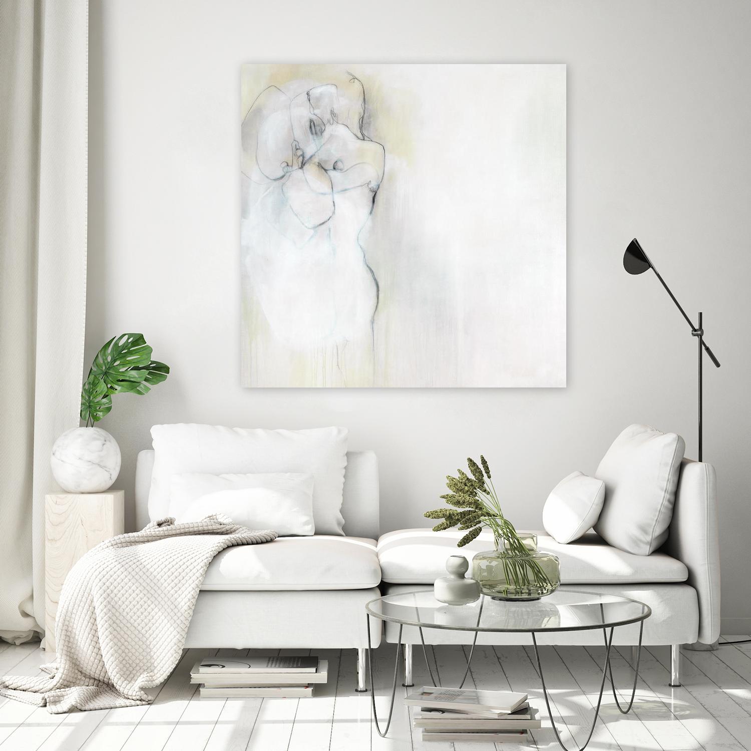 Together in Peace by Daleno Art on GIANT ART - white abstract abstrait