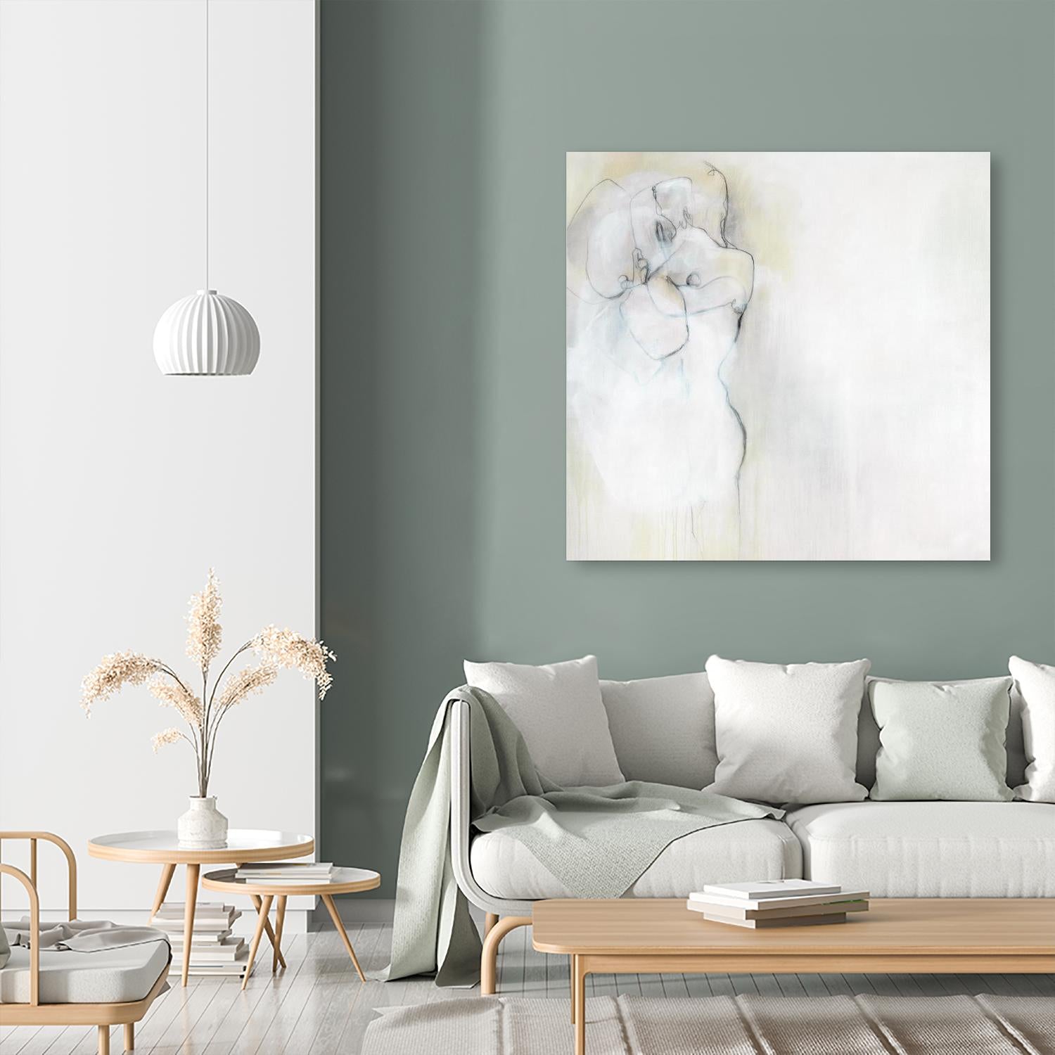 Together in Peace by Daleno Art on GIANT ART - white abstract abstrait