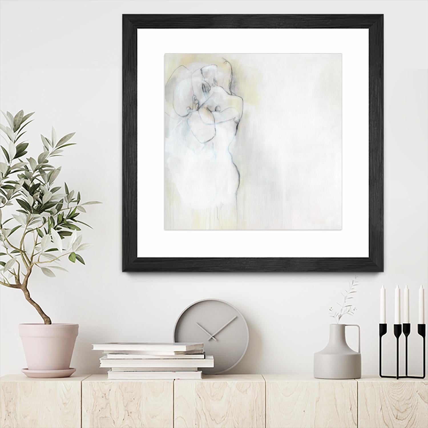 Together in Peace by Daleno Art on GIANT ART - white abstract abstrait