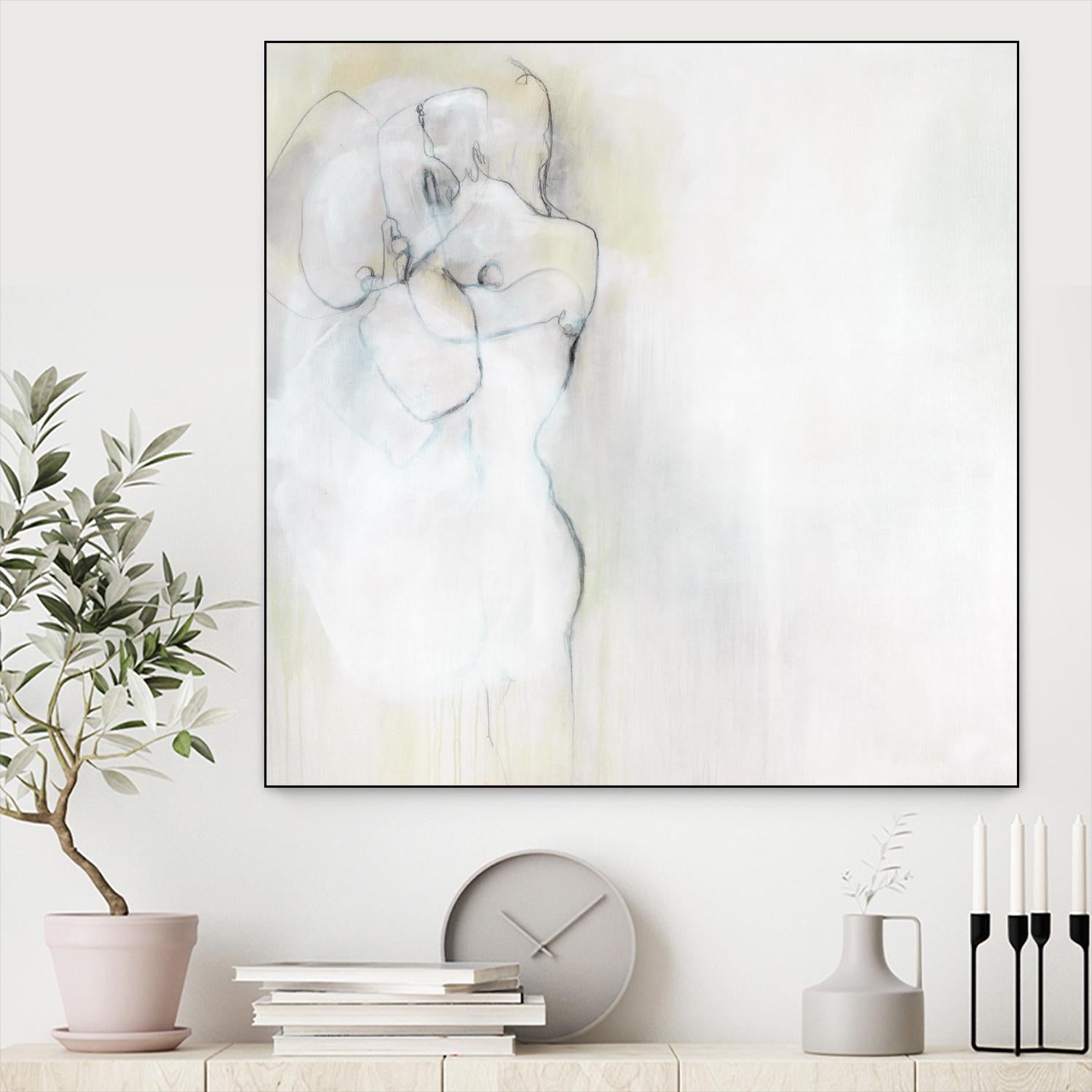 Together in Peace by Daleno Art on GIANT ART - white abstract abstrait