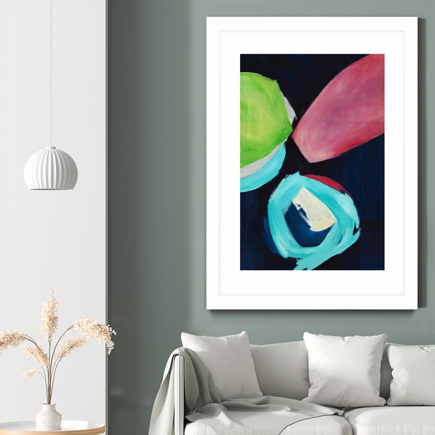 Interjecting II by Daleno Art on GIANT ART - pink abstract