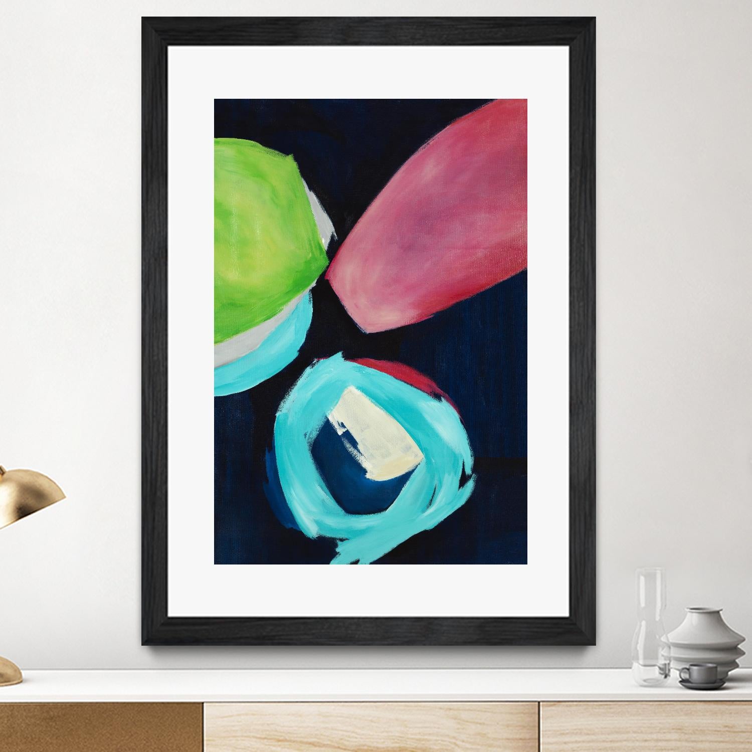 Interjecting II by Daleno Art on GIANT ART - pink abstract