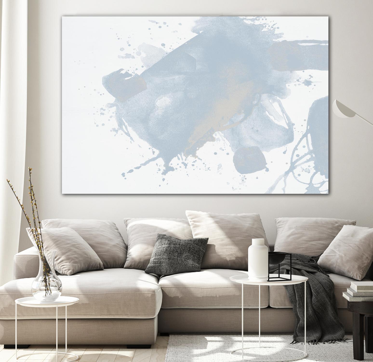 Baby Doll Blues V by Daleno Art on GIANT ART - blue abstract abstract