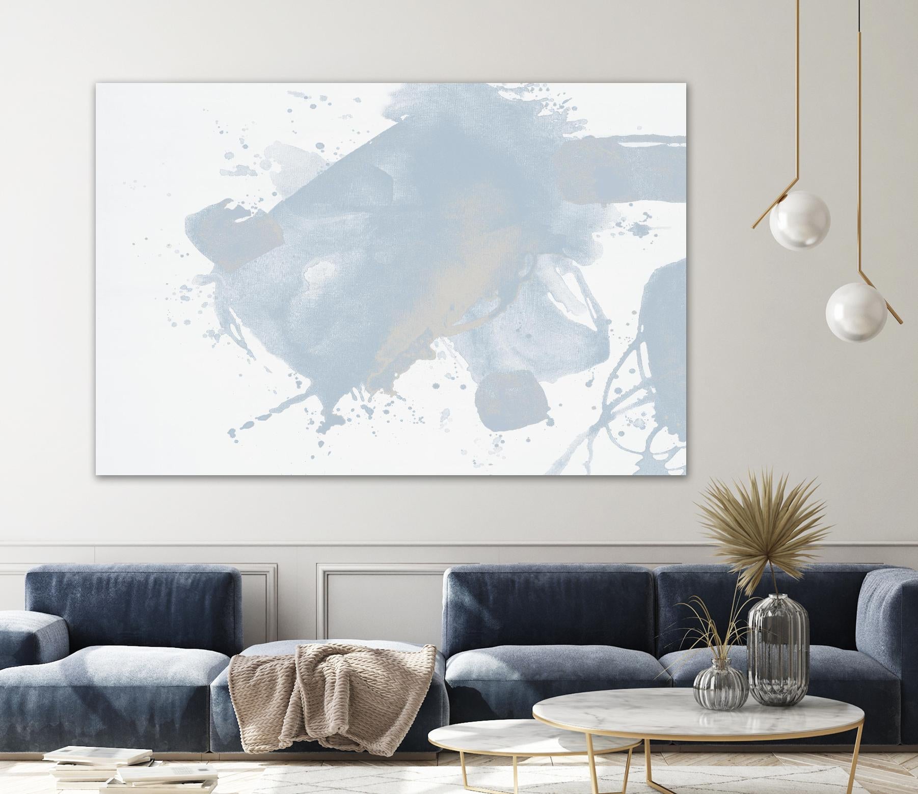 Baby Doll Blues V by Daleno Art on GIANT ART - blue abstract abstract