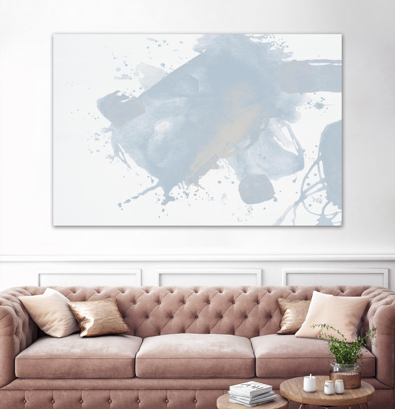 Baby Doll Blues V by Daleno Art on GIANT ART - blue abstract abstract