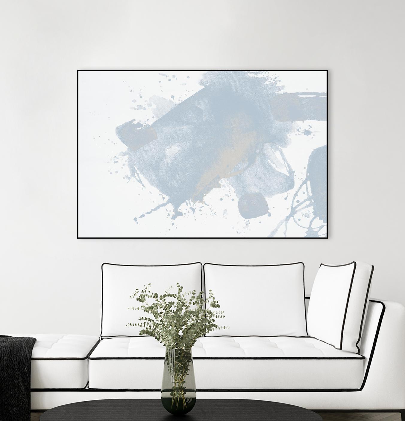 Baby Doll Blues V by Daleno Art on GIANT ART - blue abstract abstract