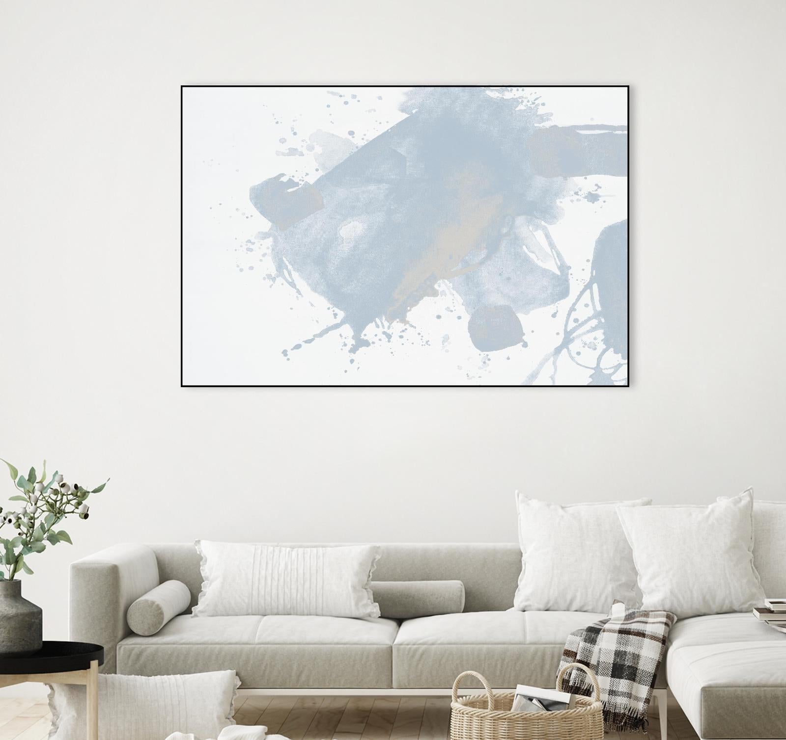 Baby Doll Blues V by Daleno Art on GIANT ART - blue abstract abstract