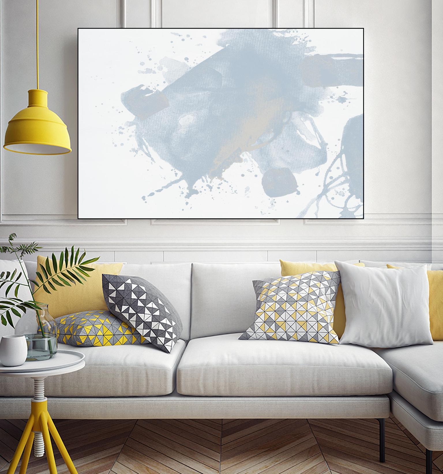 Baby Doll Blues V by Daleno Art on GIANT ART - blue abstract abstract