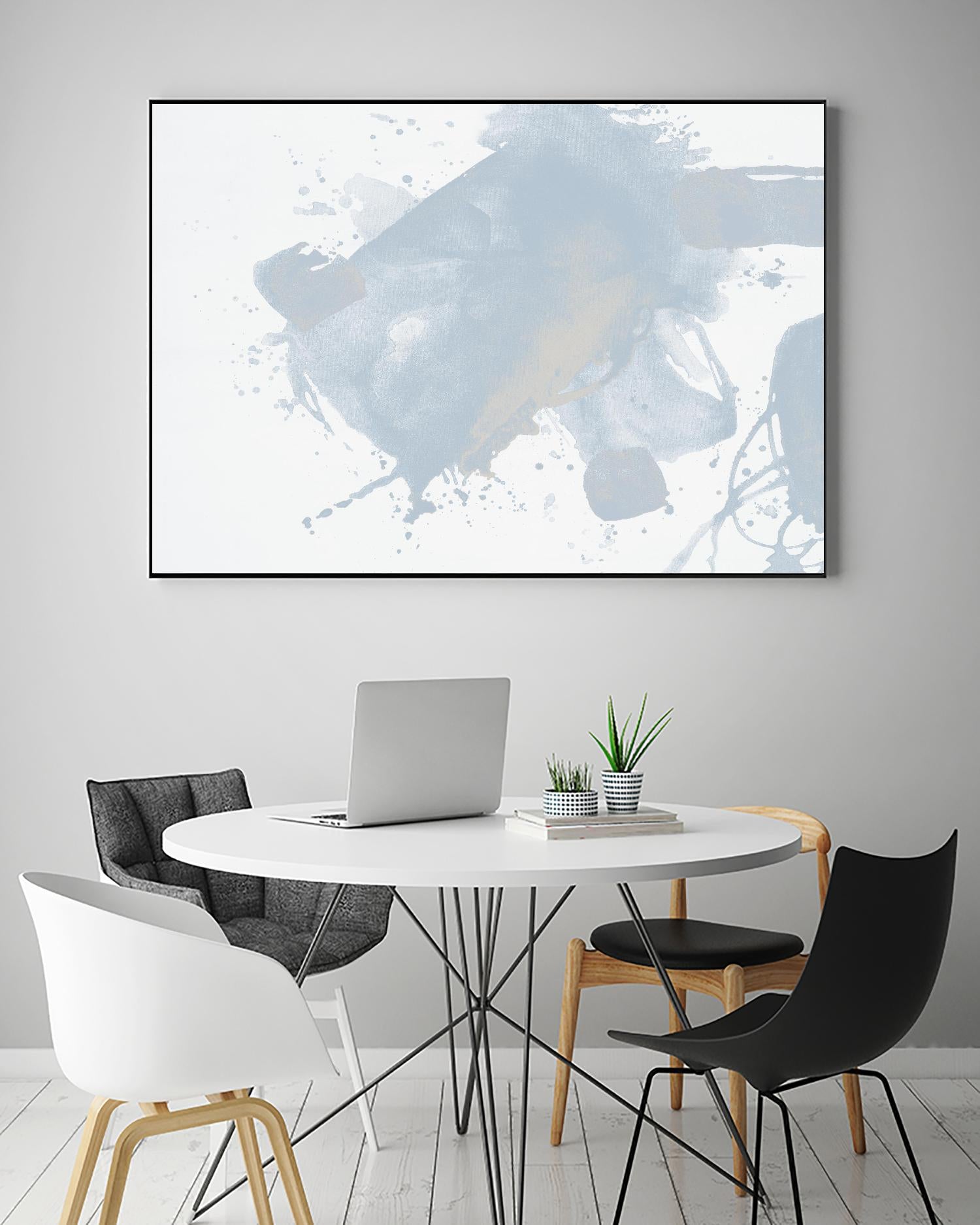 Baby Doll Blues V by Daleno Art on GIANT ART - blue abstract abstract