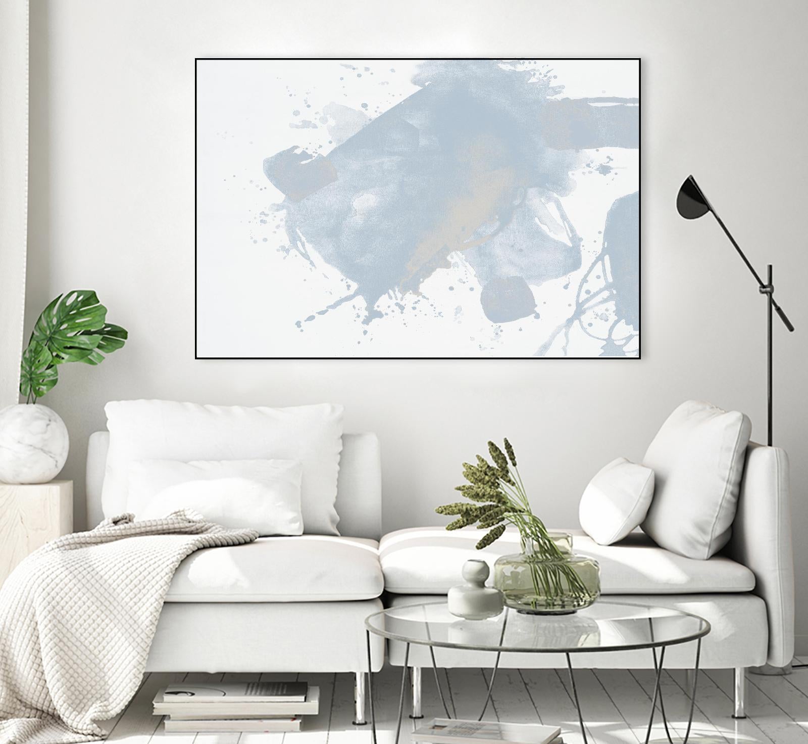 Baby Doll Blues V by Daleno Art on GIANT ART - blue abstract abstract