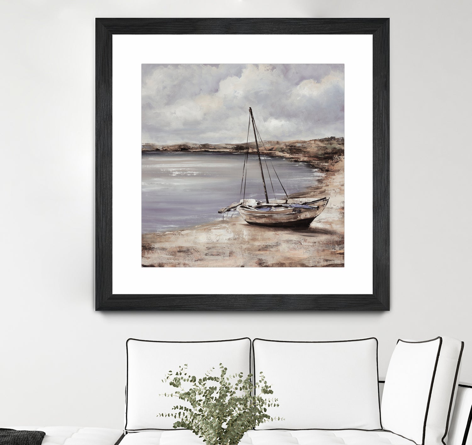 Patching for Summer by Daleno Art on GIANT ART - grey coastal