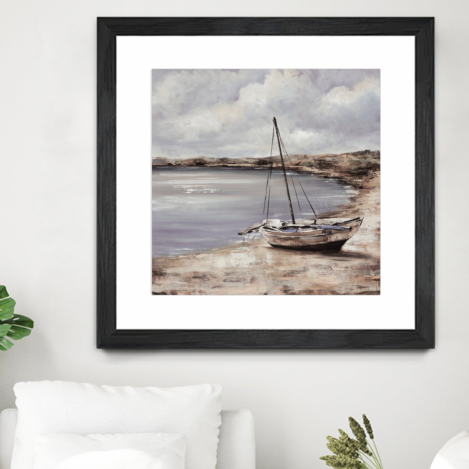 Patching for Summer by Daleno Art on GIANT ART - grey coastal