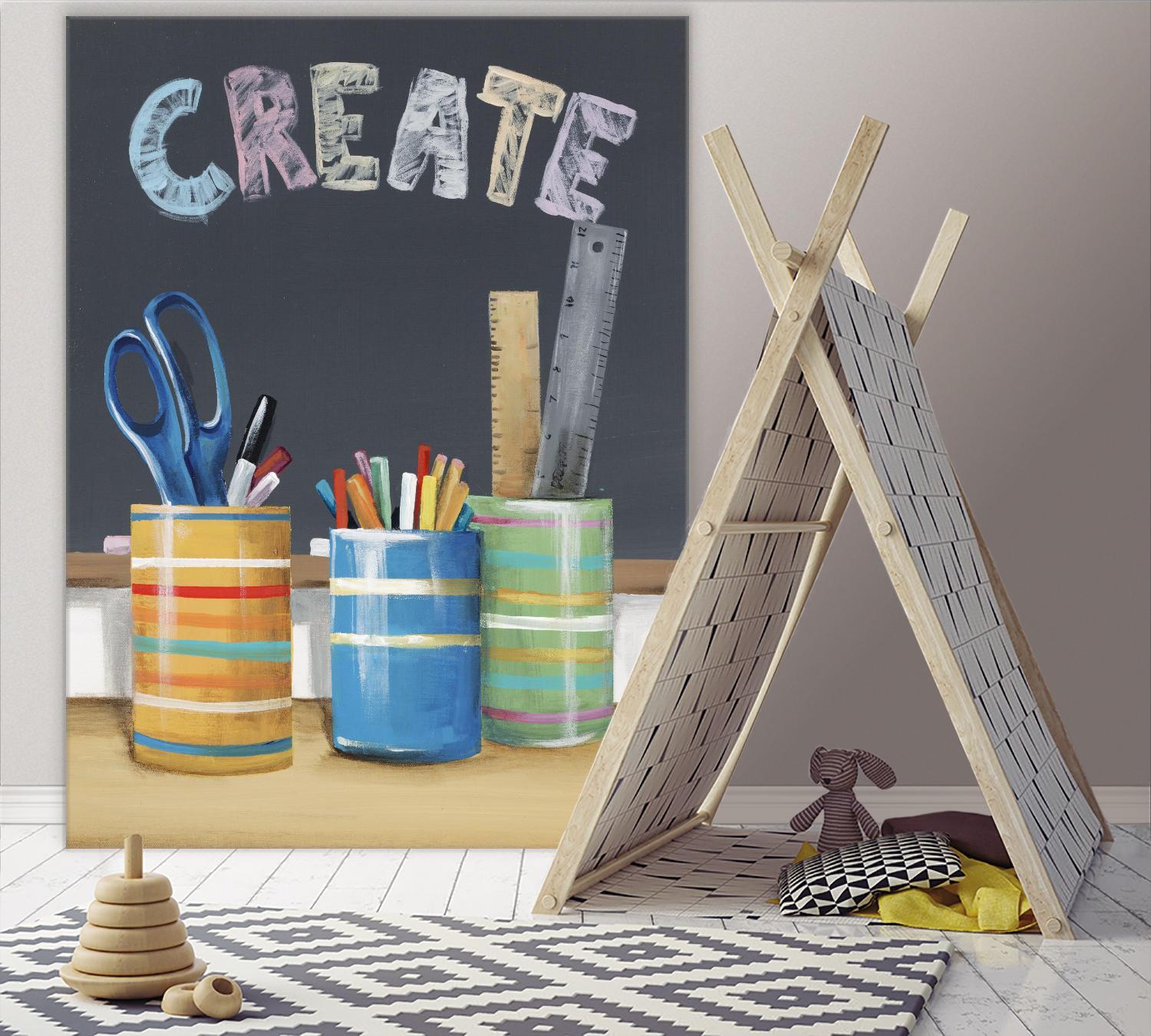 Rise and Shine IV by Daleno Art on GIANT ART - blue art for kids  school