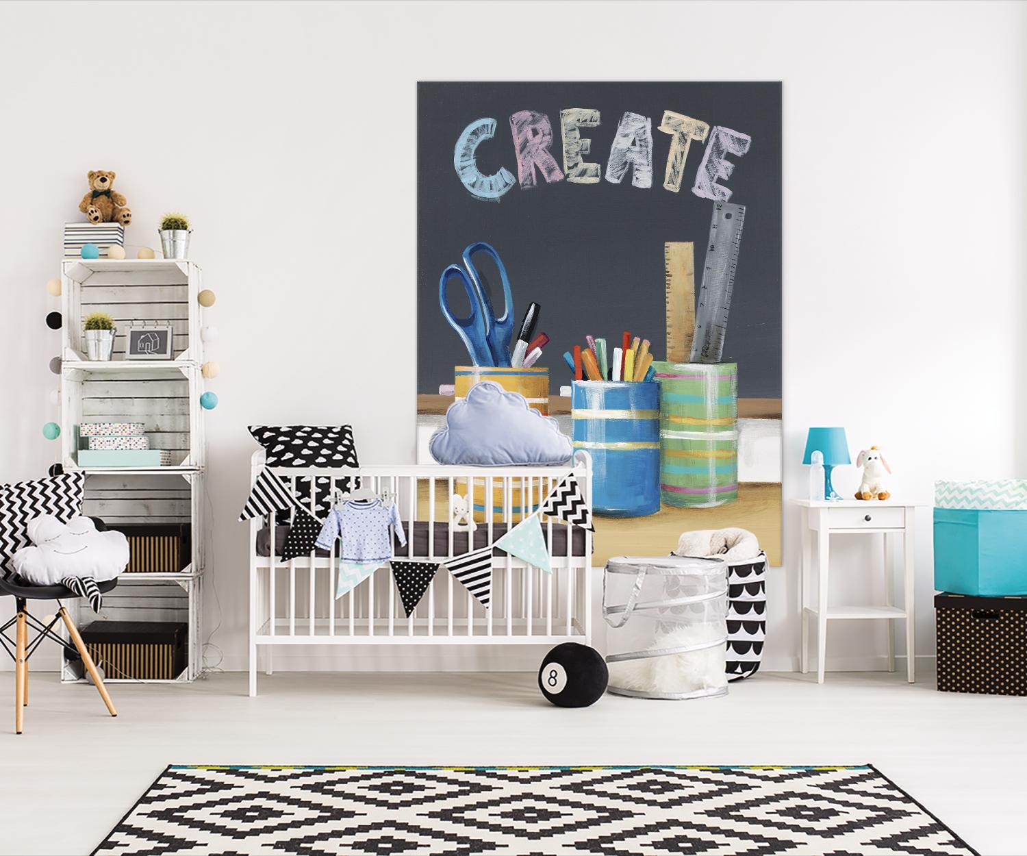 Rise and Shine IV by Daleno Art on GIANT ART - blue art for kids  school