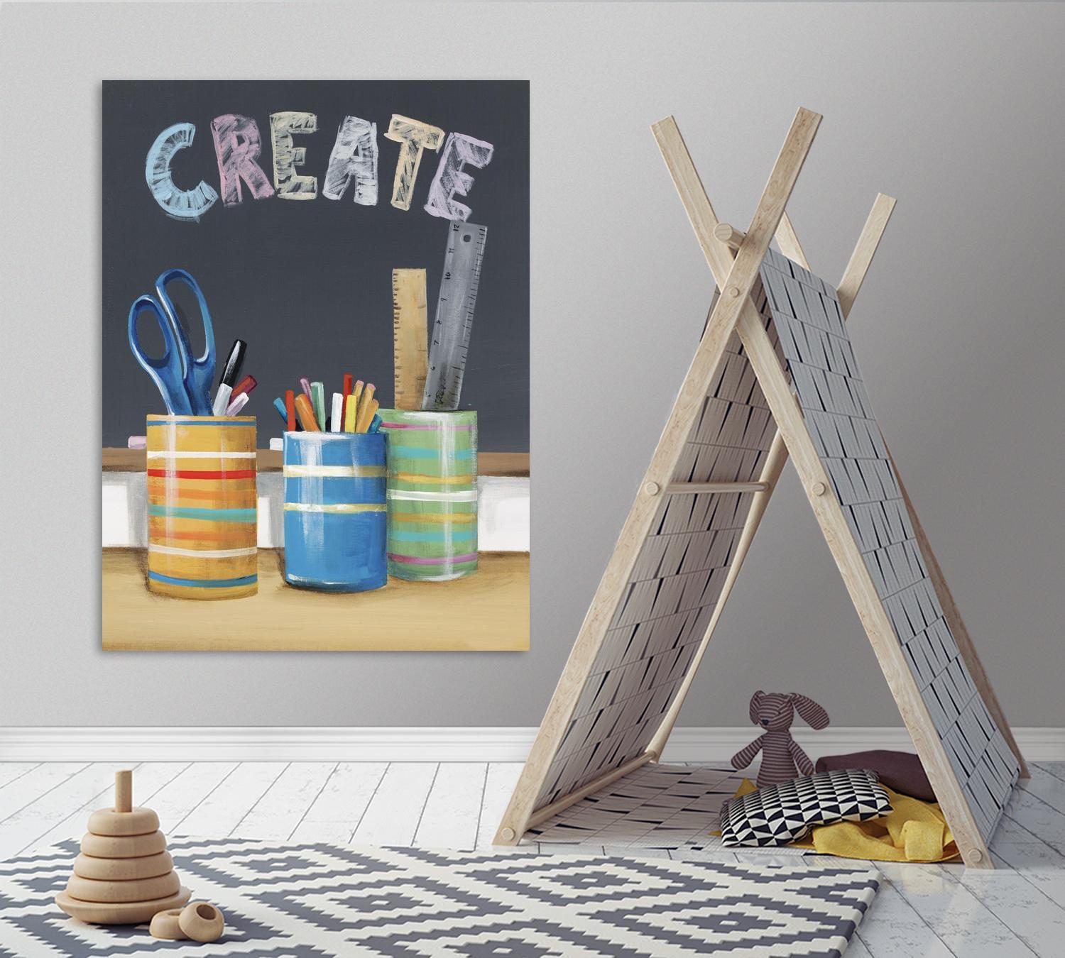 Rise and Shine IV by Daleno Art on GIANT ART - blue art for kids  school