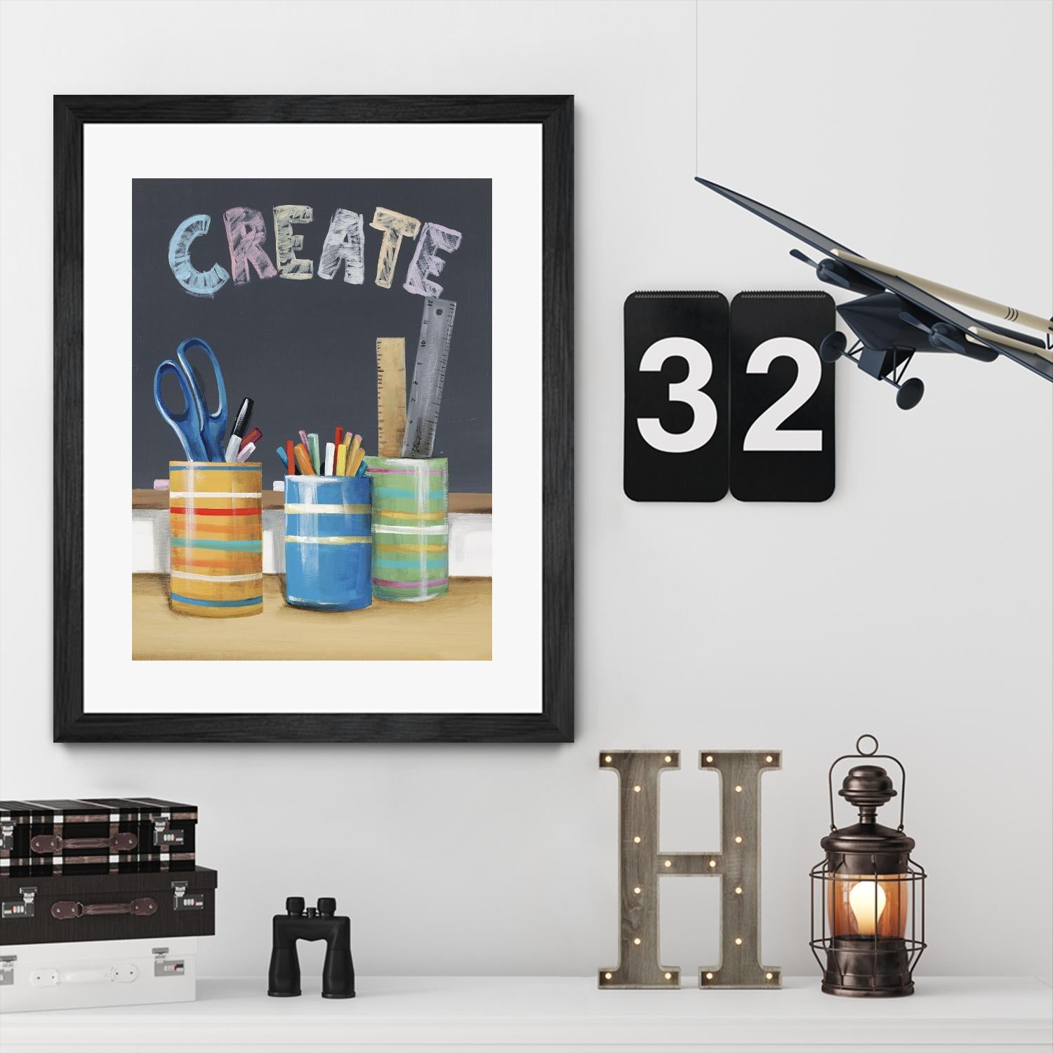 Rise and Shine IV by Daleno Art on GIANT ART - blue art for kids  school