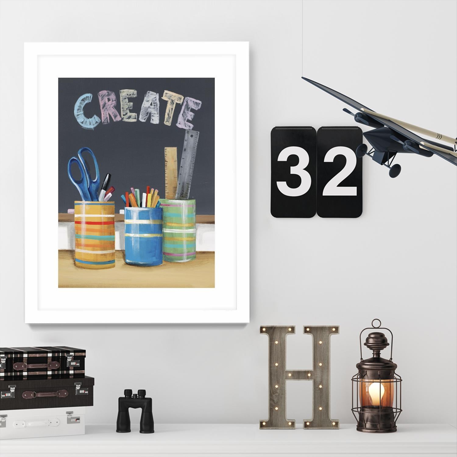 Rise and Shine IV by Daleno Art on GIANT ART - blue art for kids  school