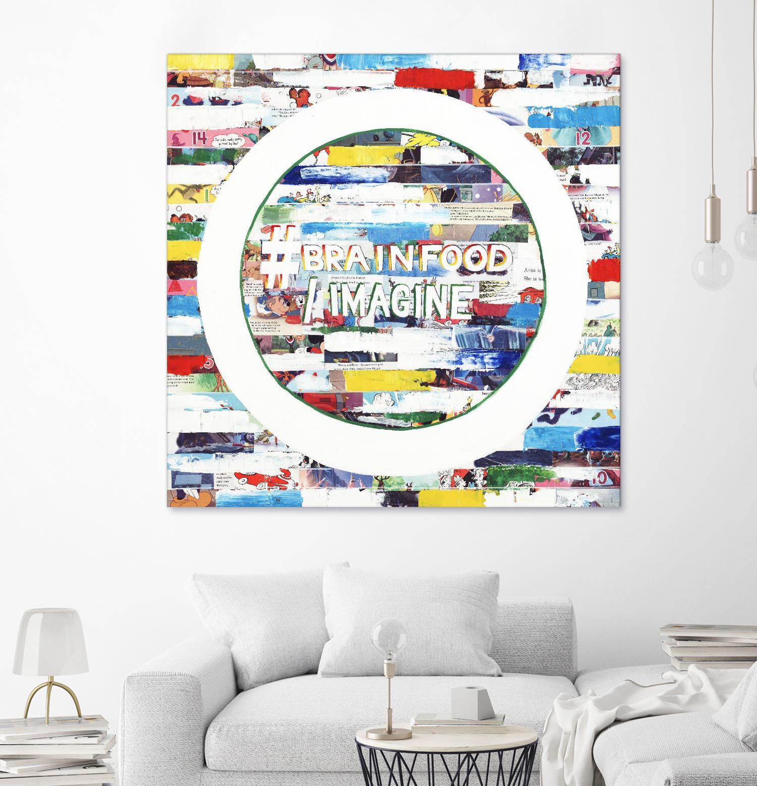 Smoke Circus IV by Daleno Art on GIANT ART - red patterns  abstrait