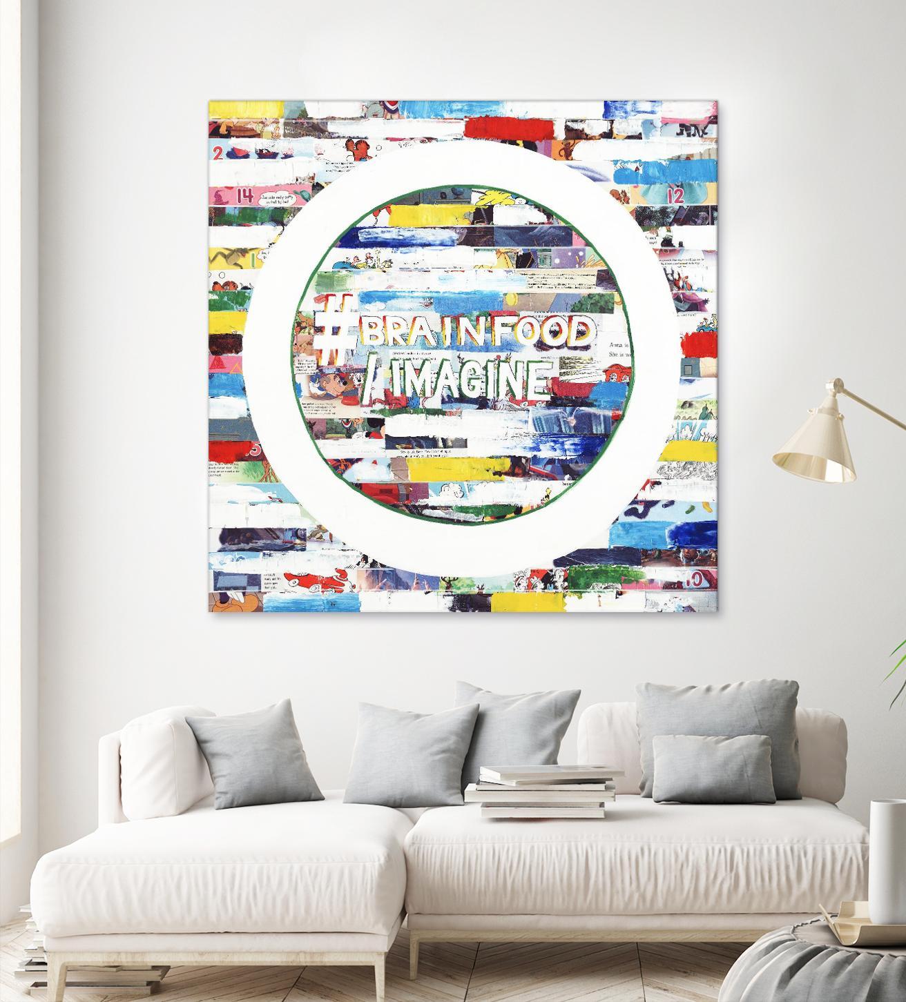 Smoke Circus IV by Daleno Art on GIANT ART - red patterns  abstrait