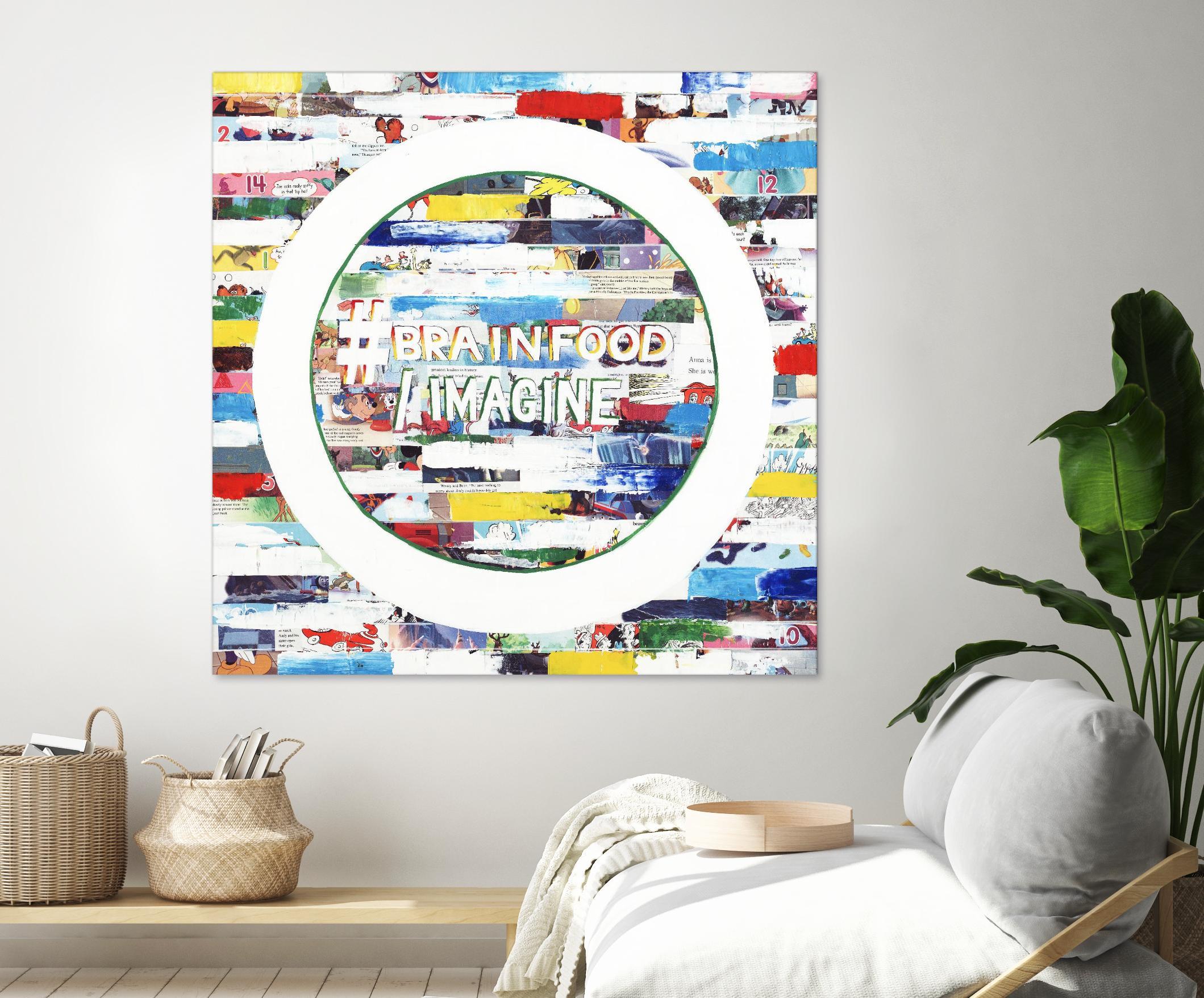 Smoke Circus IV by Daleno Art on GIANT ART - red patterns  abstrait