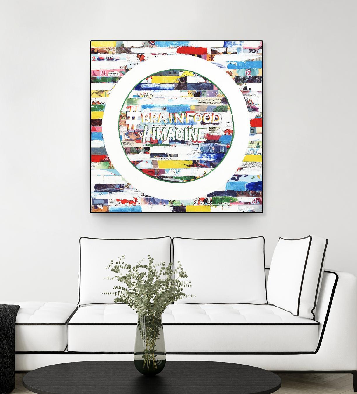 Smoke Circus IV by Daleno Art on GIANT ART - red patterns  abstrait