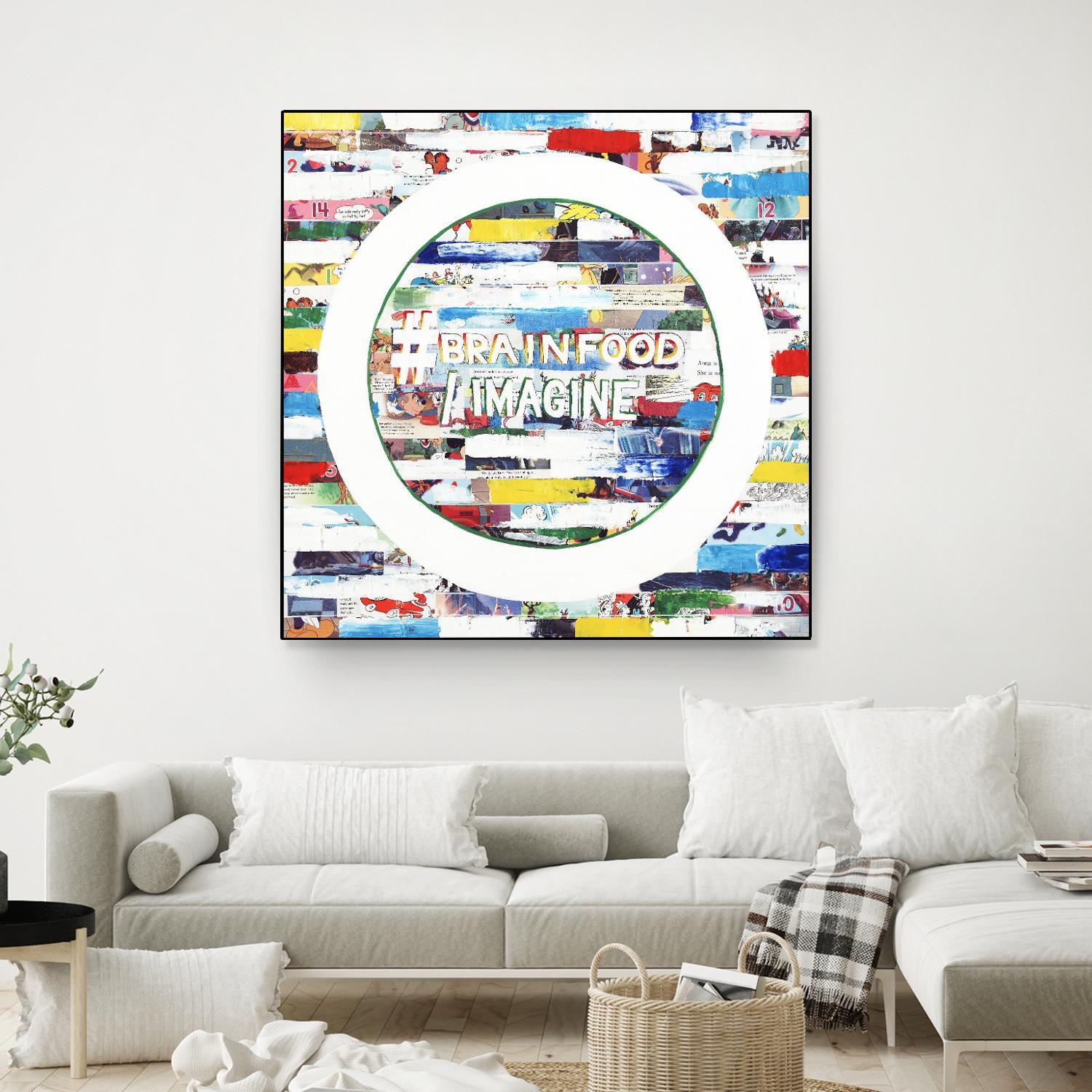 Smoke Circus IV by Daleno Art on GIANT ART - red patterns  abstrait