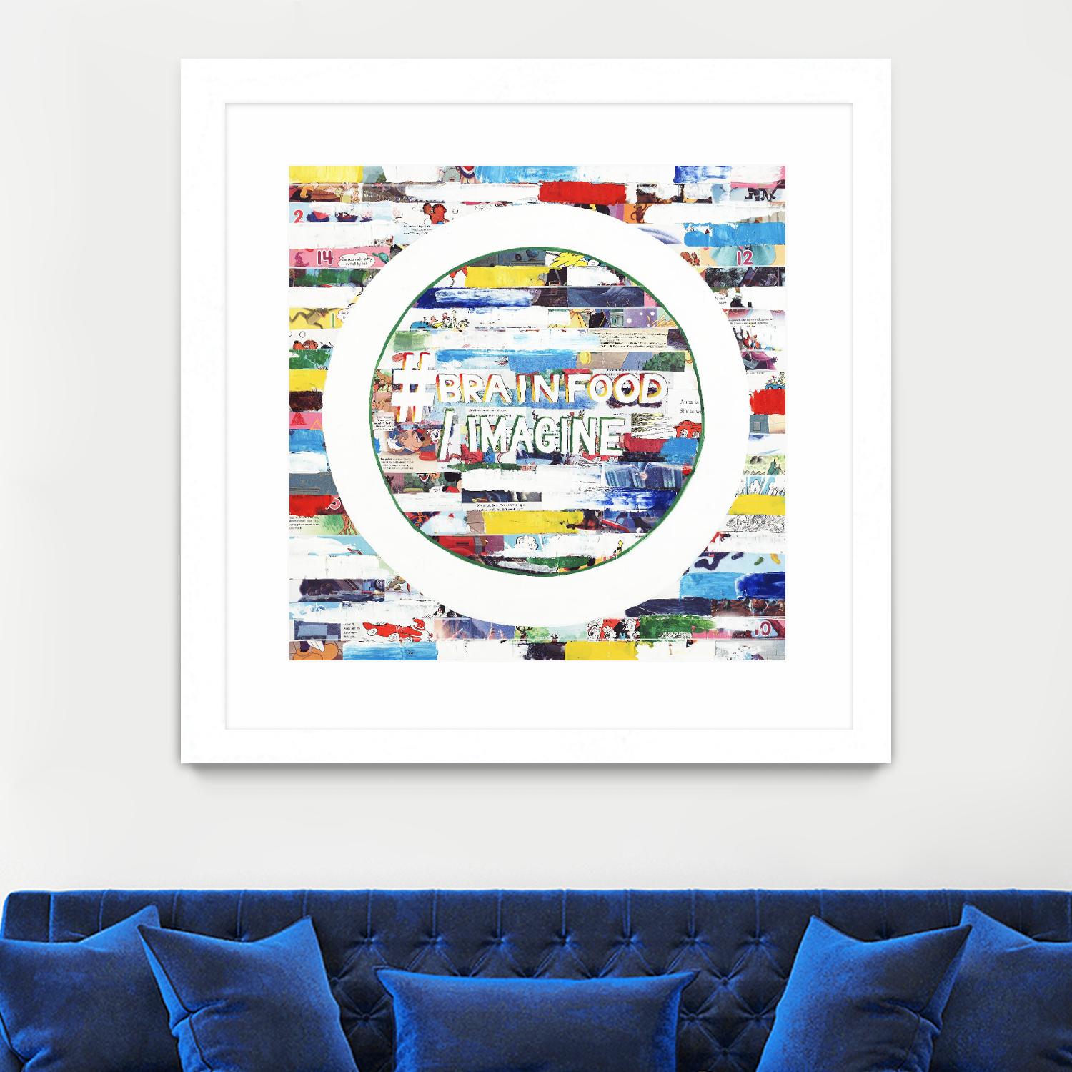 Smoke Circus IV by Daleno Art on GIANT ART - red patterns  abstrait