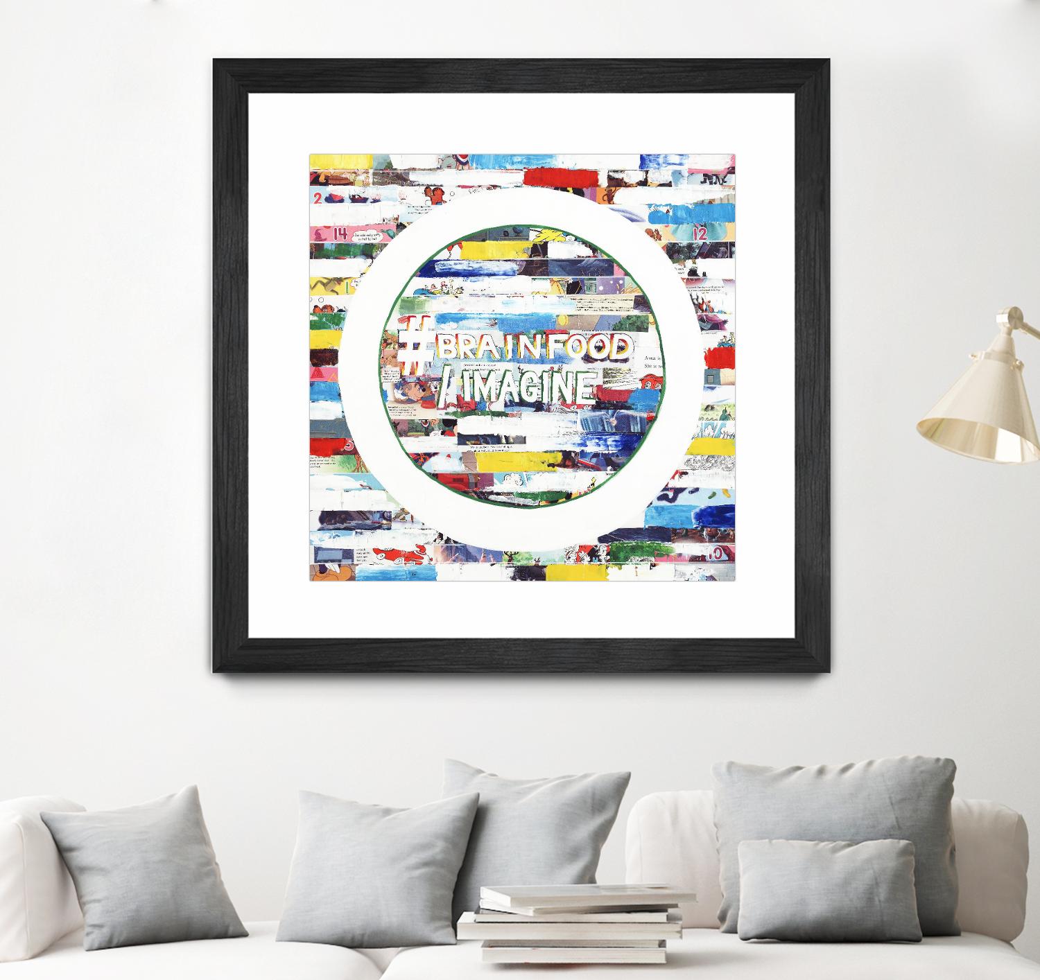 Smoke Circus IV by Daleno Art on GIANT ART - red patterns  abstrait