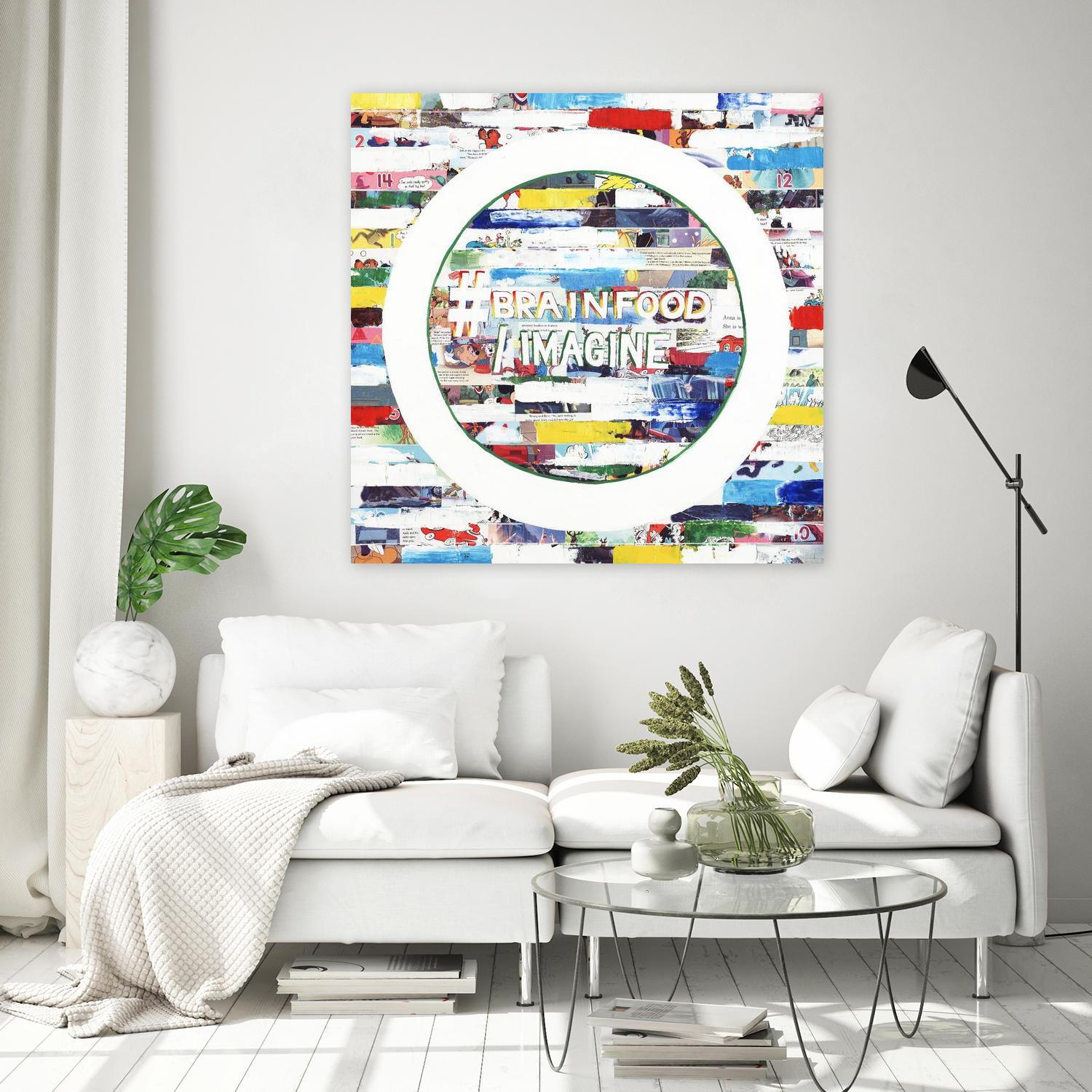 Smoke Circus IV by Daleno Art on GIANT ART - red patterns  abstrait