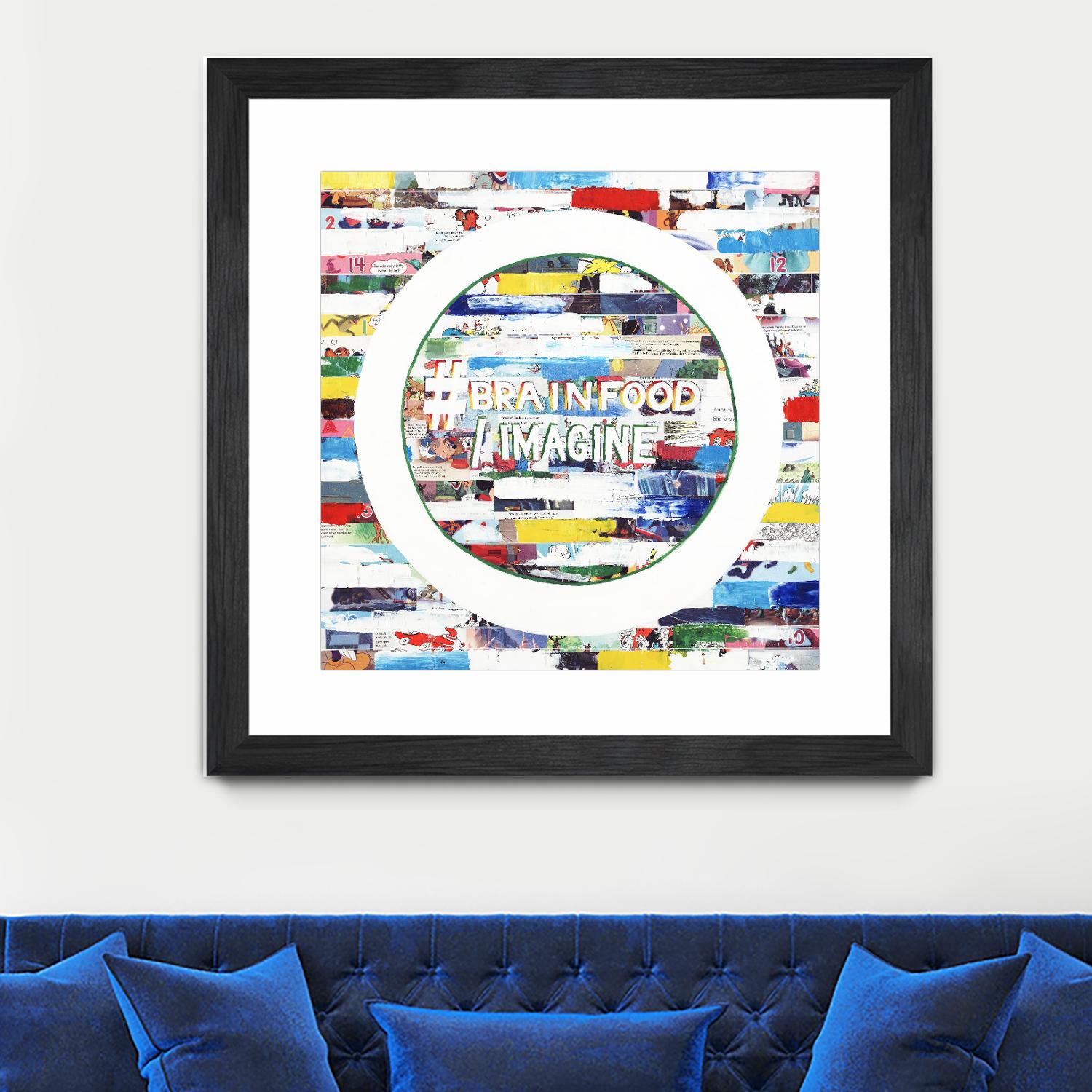 Smoke Circus IV by Daleno Art on GIANT ART - red patterns  abstrait