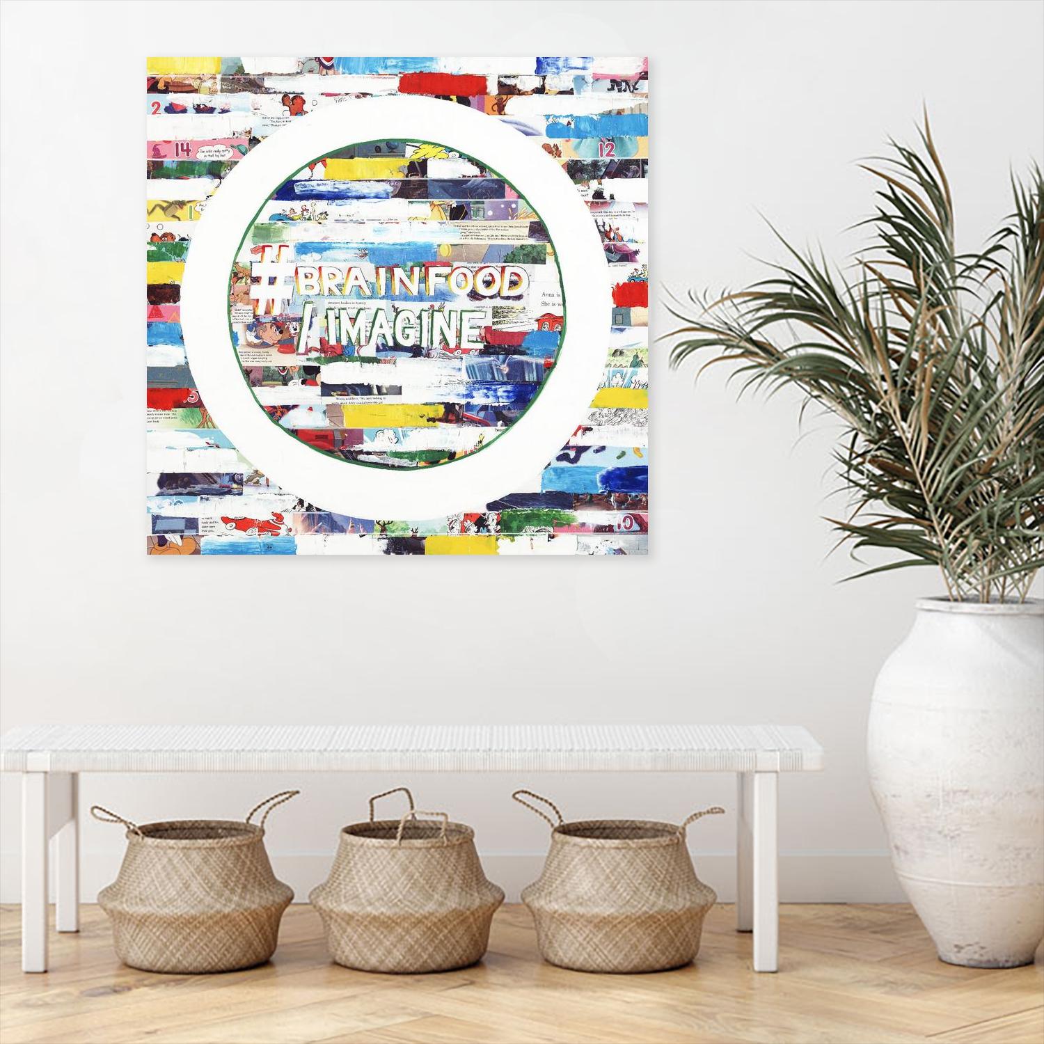 Smoke Circus IV by Daleno Art on GIANT ART - red patterns  abstrait