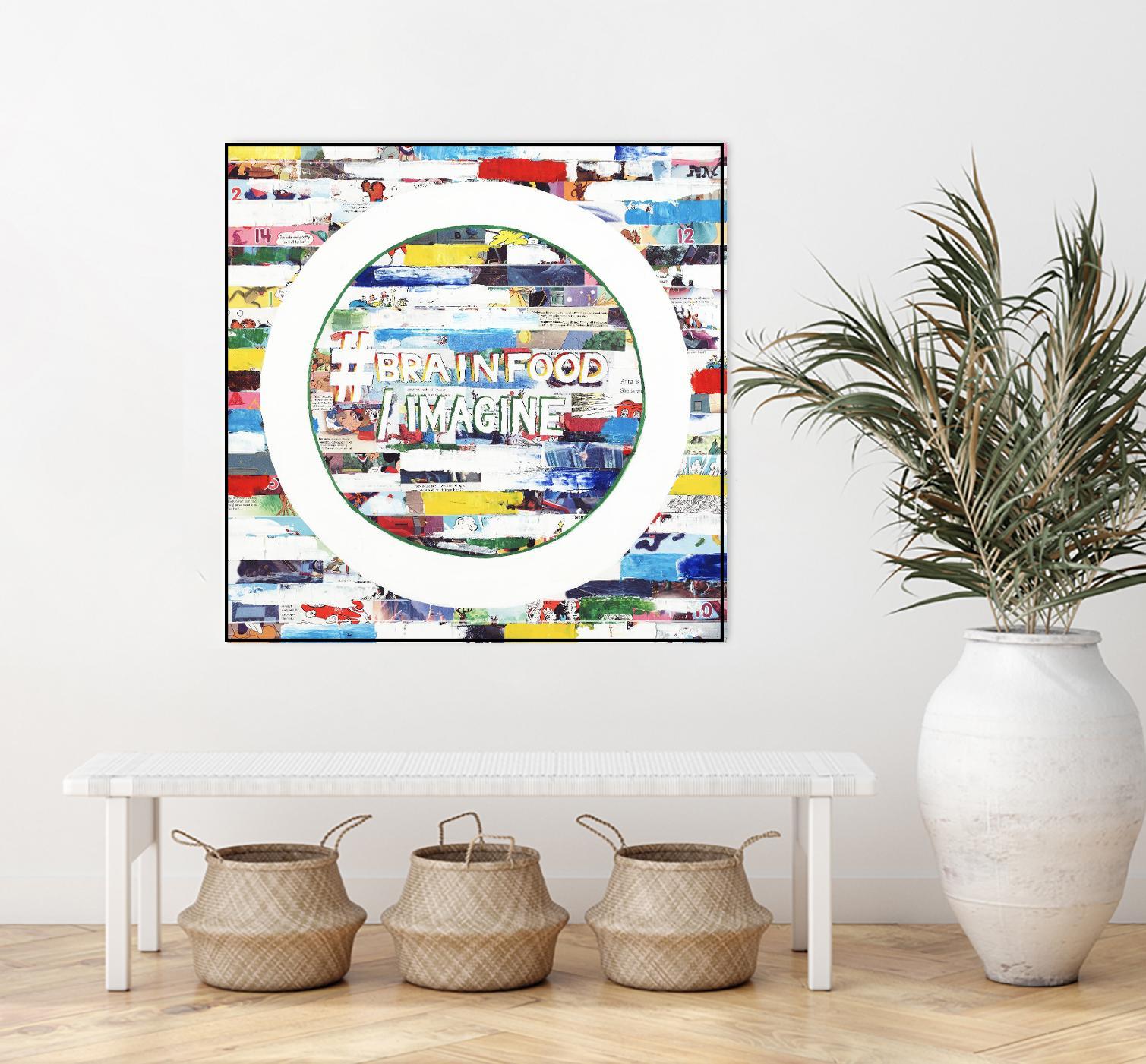 Smoke Circus IV by Daleno Art on GIANT ART - red patterns  abstrait