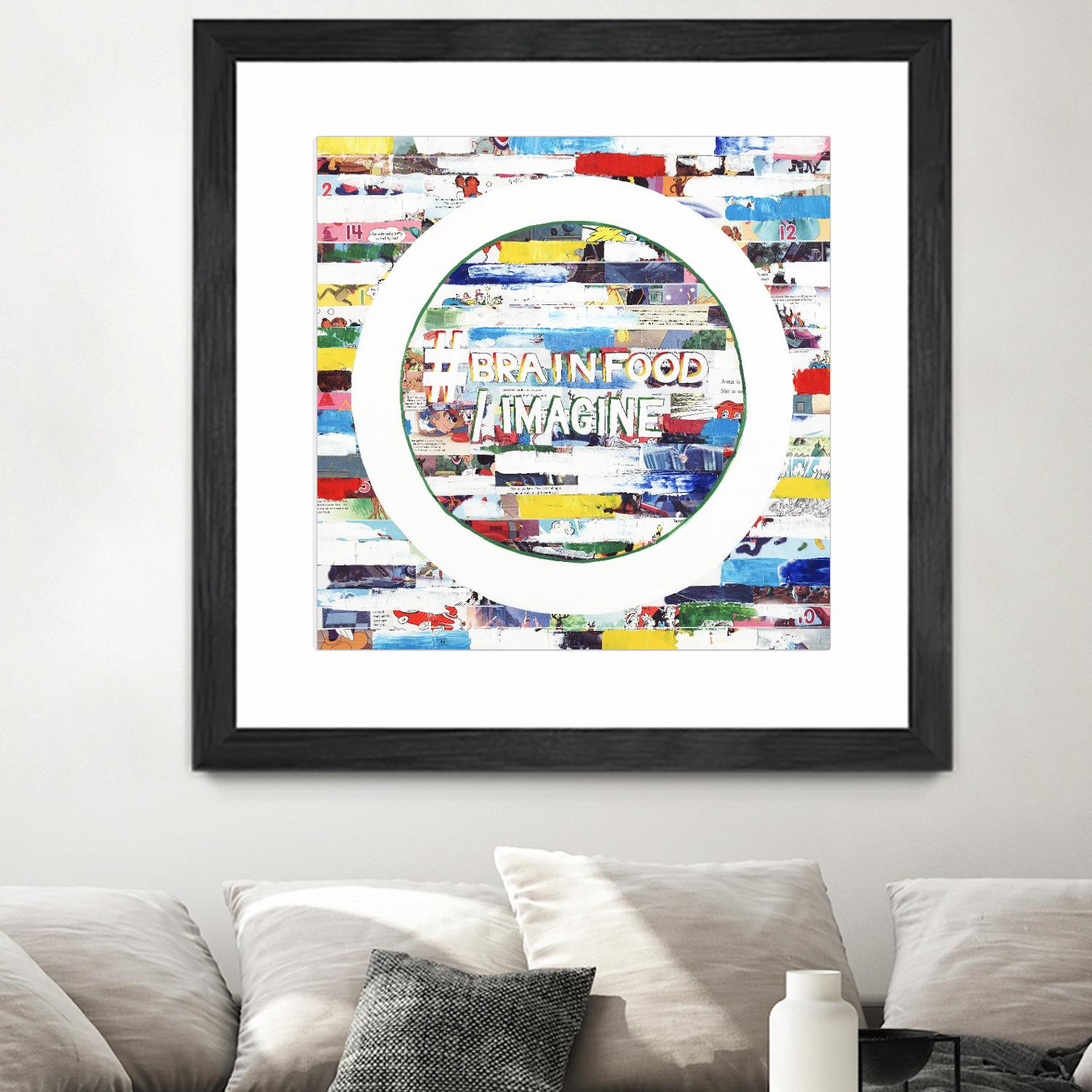 Smoke Circus IV by Daleno Art on GIANT ART - red patterns  abstrait