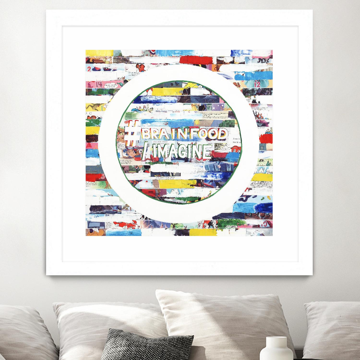 Smoke Circus IV by Daleno Art on GIANT ART - red patterns  abstrait