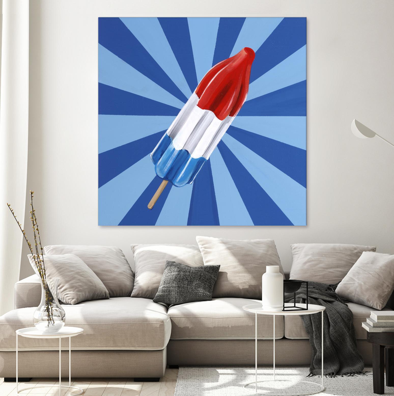 Daily Cravings VI by Daleno Art on GIANT ART - red abstract popsicle