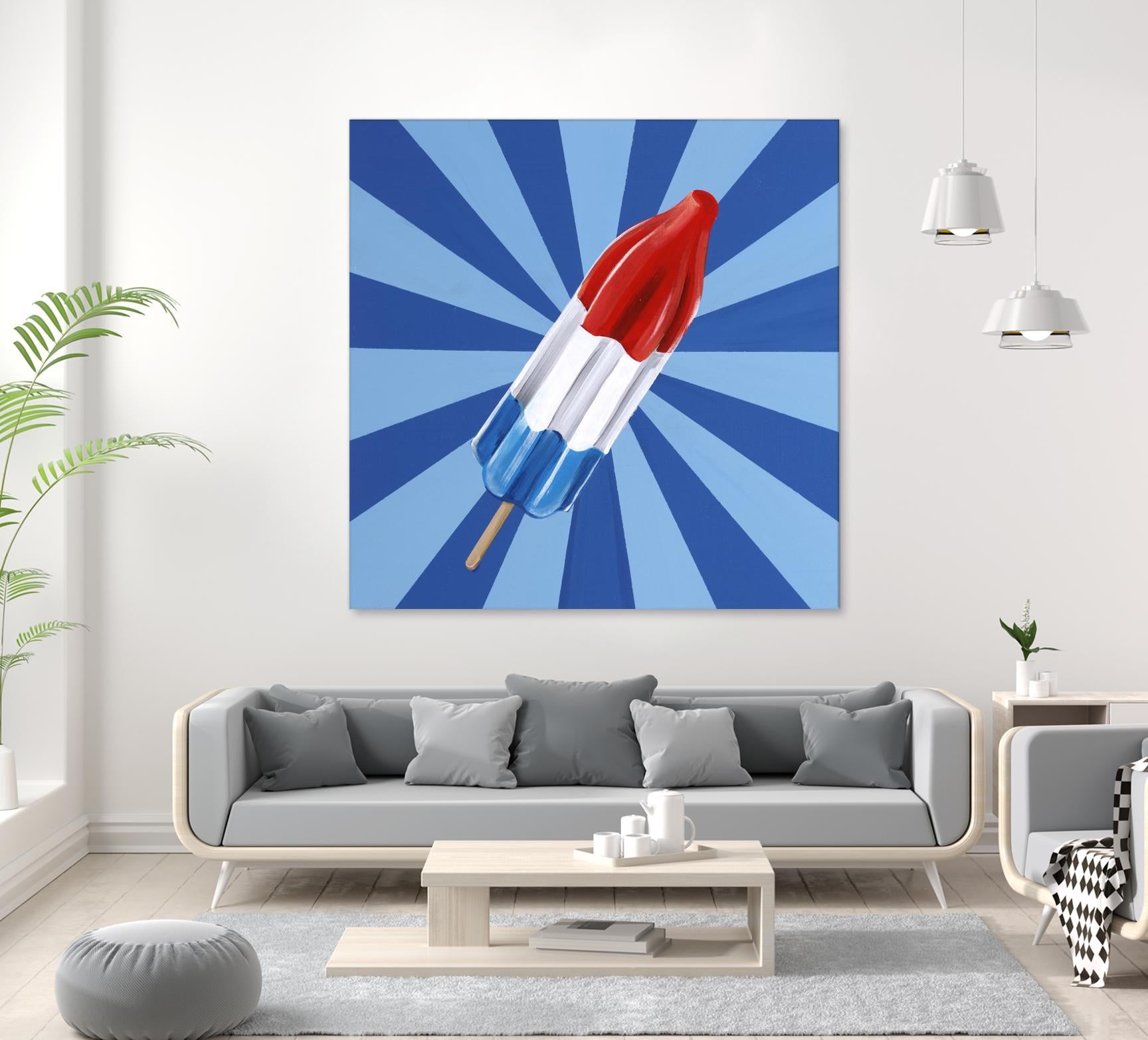 Daily Cravings VI by Daleno Art on GIANT ART - red abstract popsicle