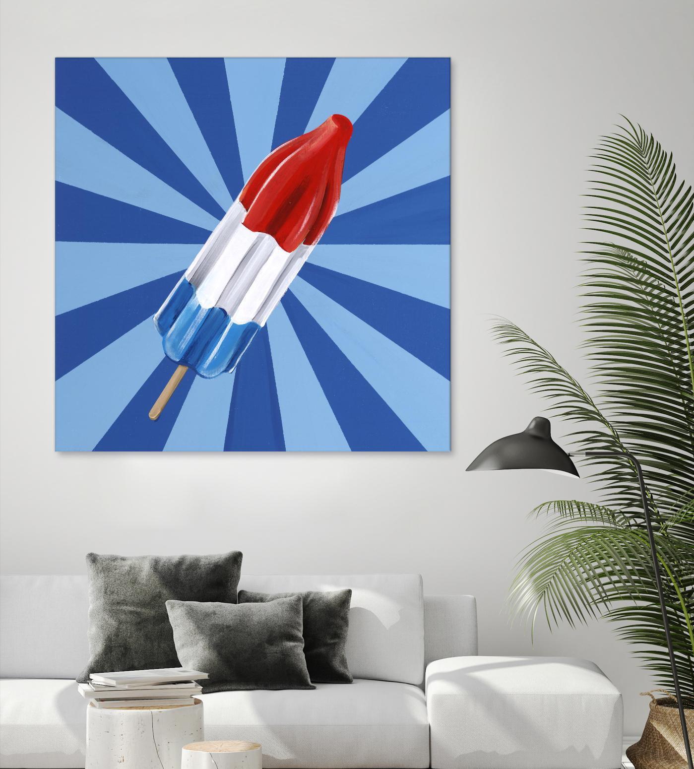 Daily Cravings VI by Daleno Art on GIANT ART - red abstract popsicle