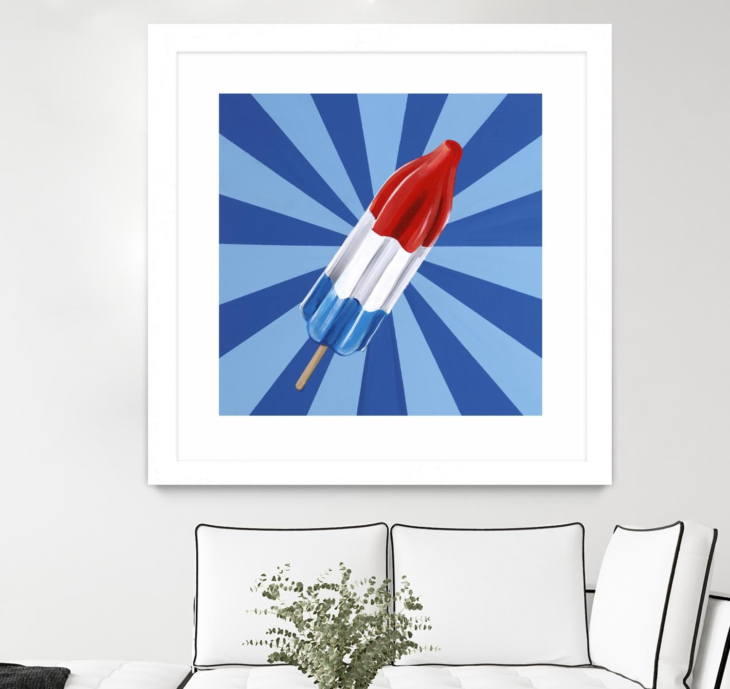 Daily Cravings VI by Daleno Art on GIANT ART - red abstract popsicle