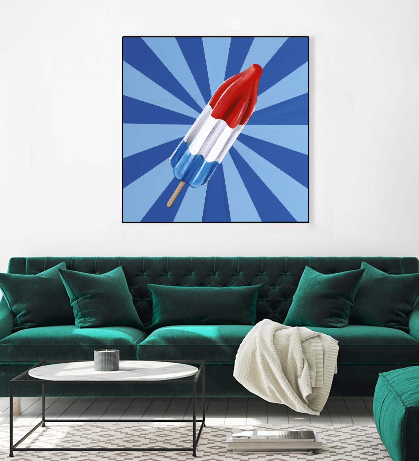 Daily Cravings VI by Daleno Art on GIANT ART - red abstract popsicle