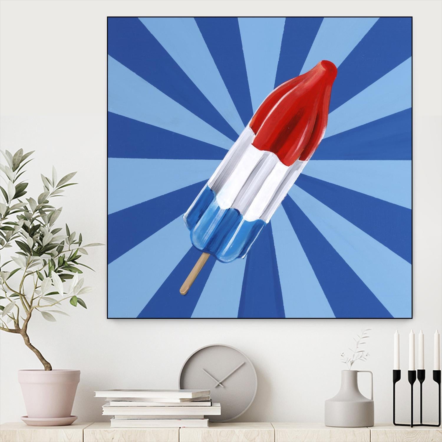 Daily Cravings VI by Daleno Art on GIANT ART - red abstract popsicle
