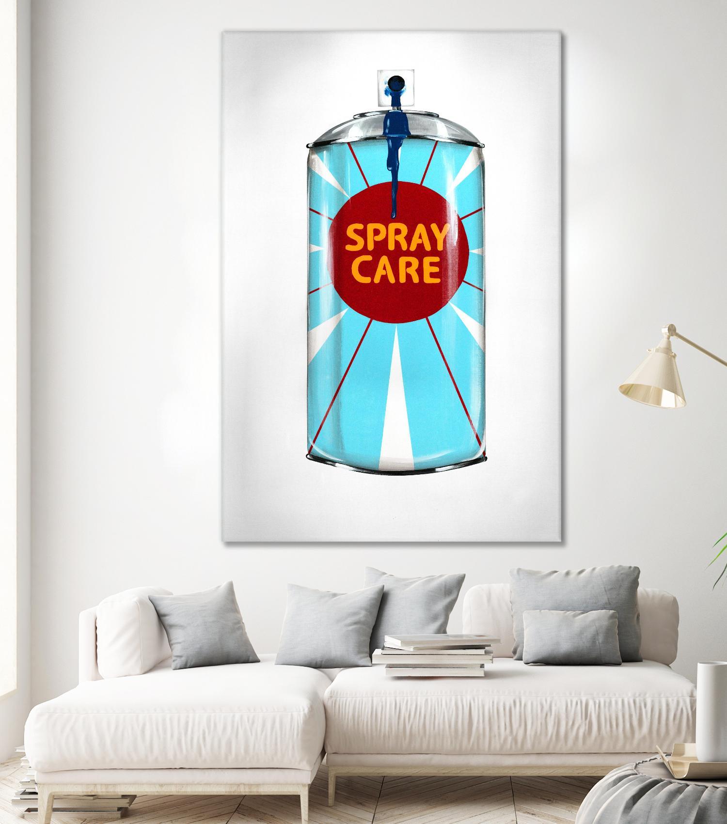 Public Expression II by Daleno Art on GIANT ART - red typography spray can