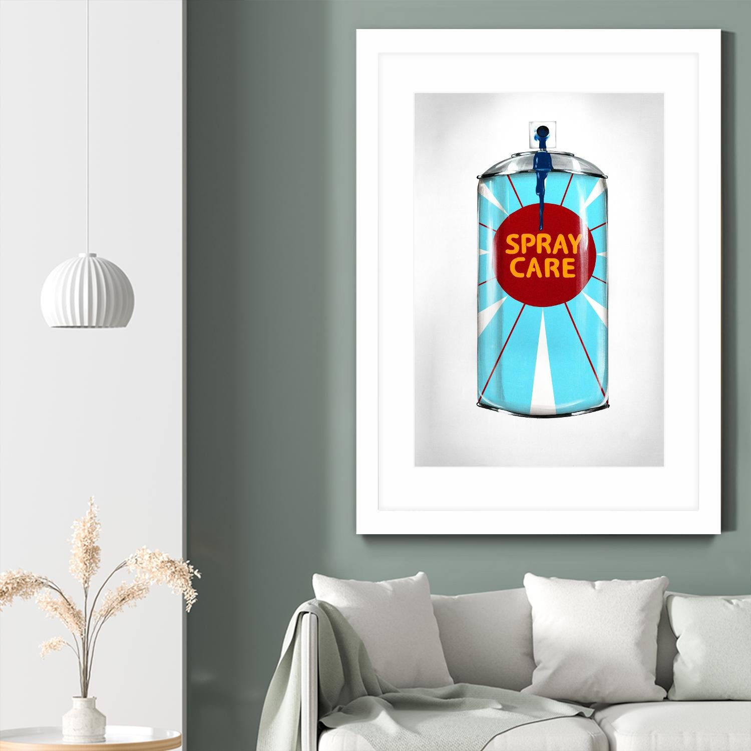 Public Expression II by Daleno Art on GIANT ART - red typography spray can