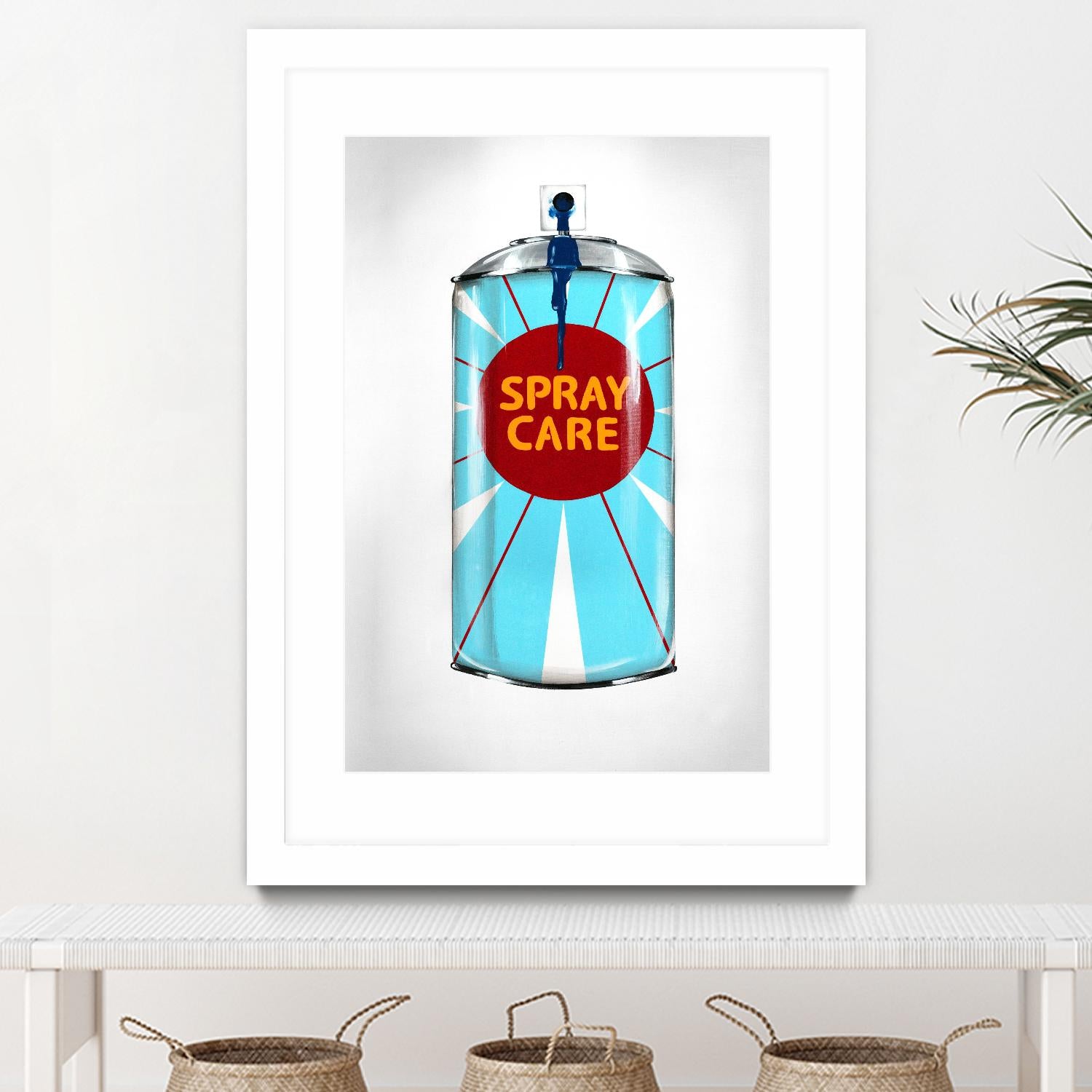 Public Expression II by Daleno Art on GIANT ART - red typography spray can