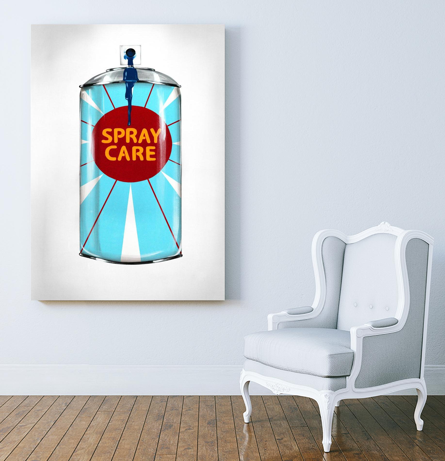 Public Expression II by Daleno Art on GIANT ART - red typography spray can