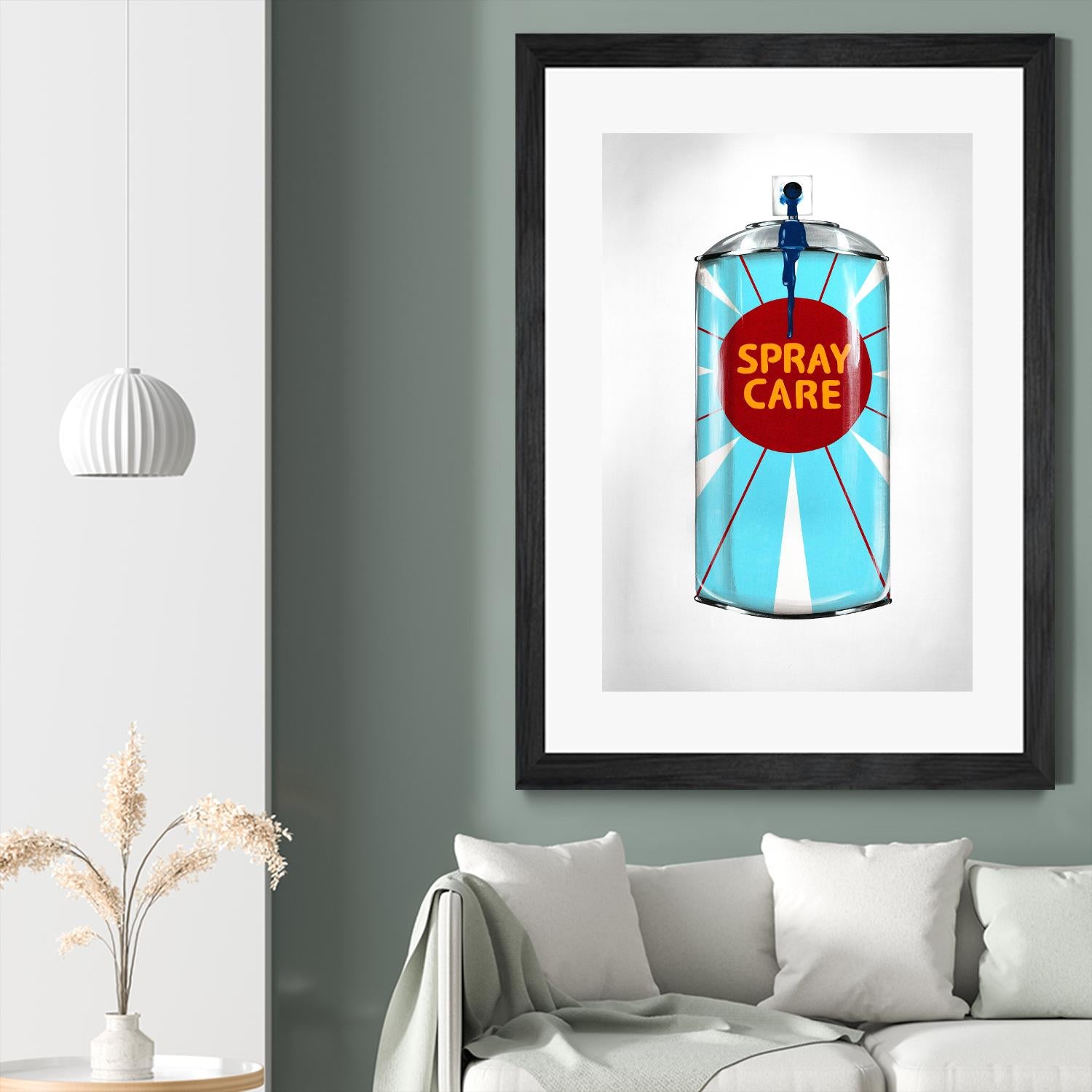 Public Expression II by Daleno Art on GIANT ART - red typography spray can