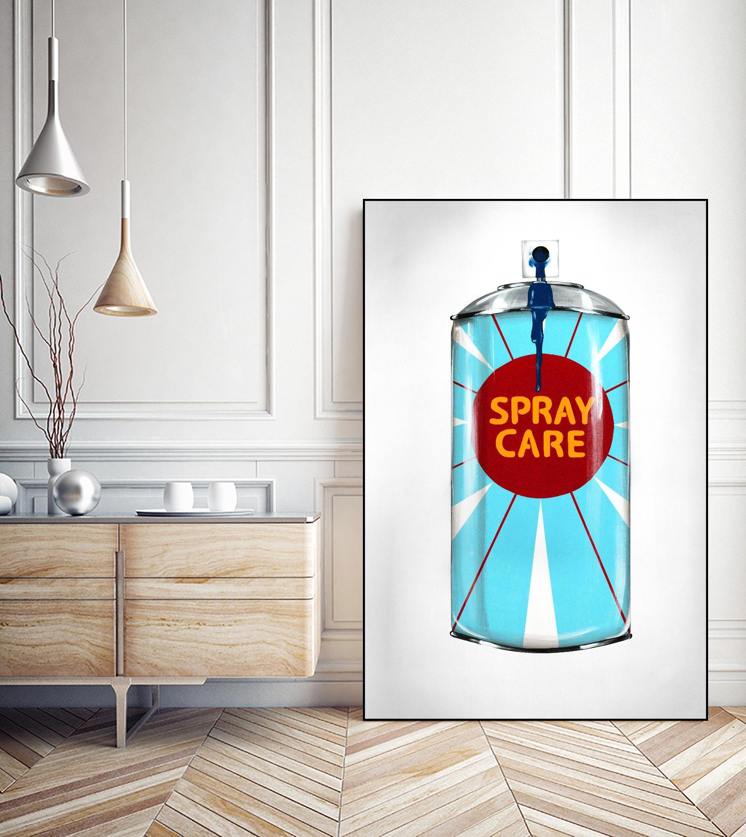 Public Expression II by Daleno Art on GIANT ART - red typography spray can