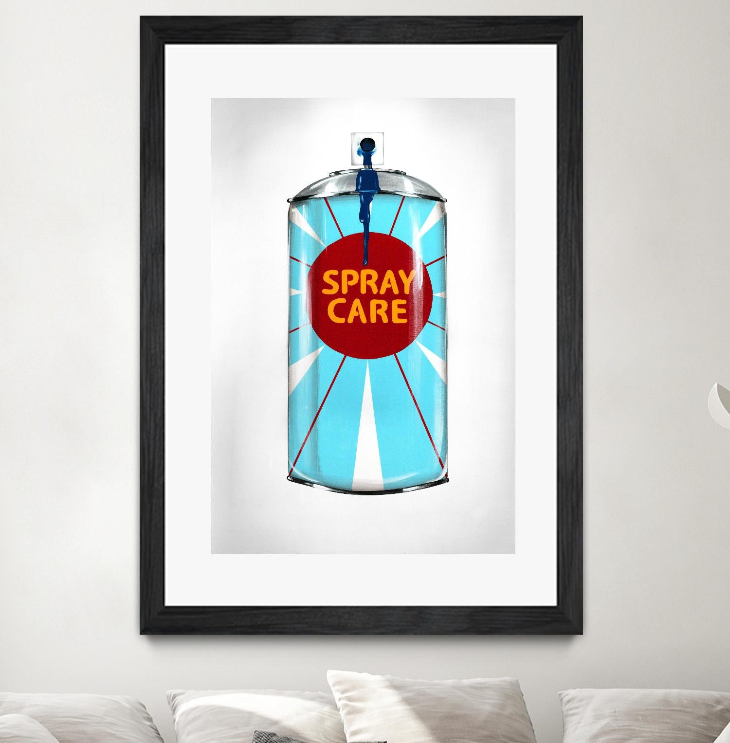 Public Expression II by Daleno Art on GIANT ART - red typography spray can