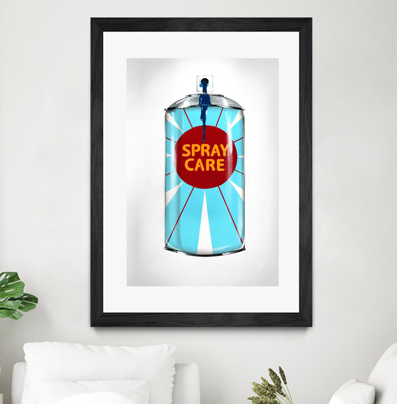 Public Expression II by Daleno Art on GIANT ART - red typography spray can