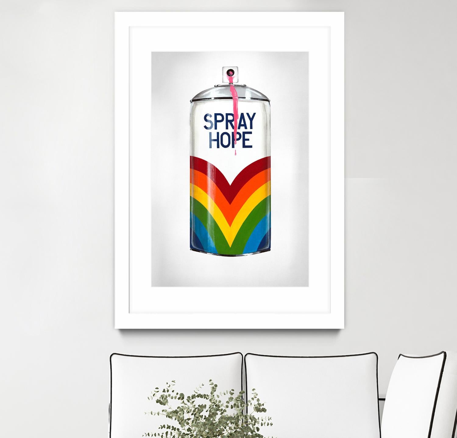 Public Expression VI by Daleno Art on GIANT ART - red typography spray can