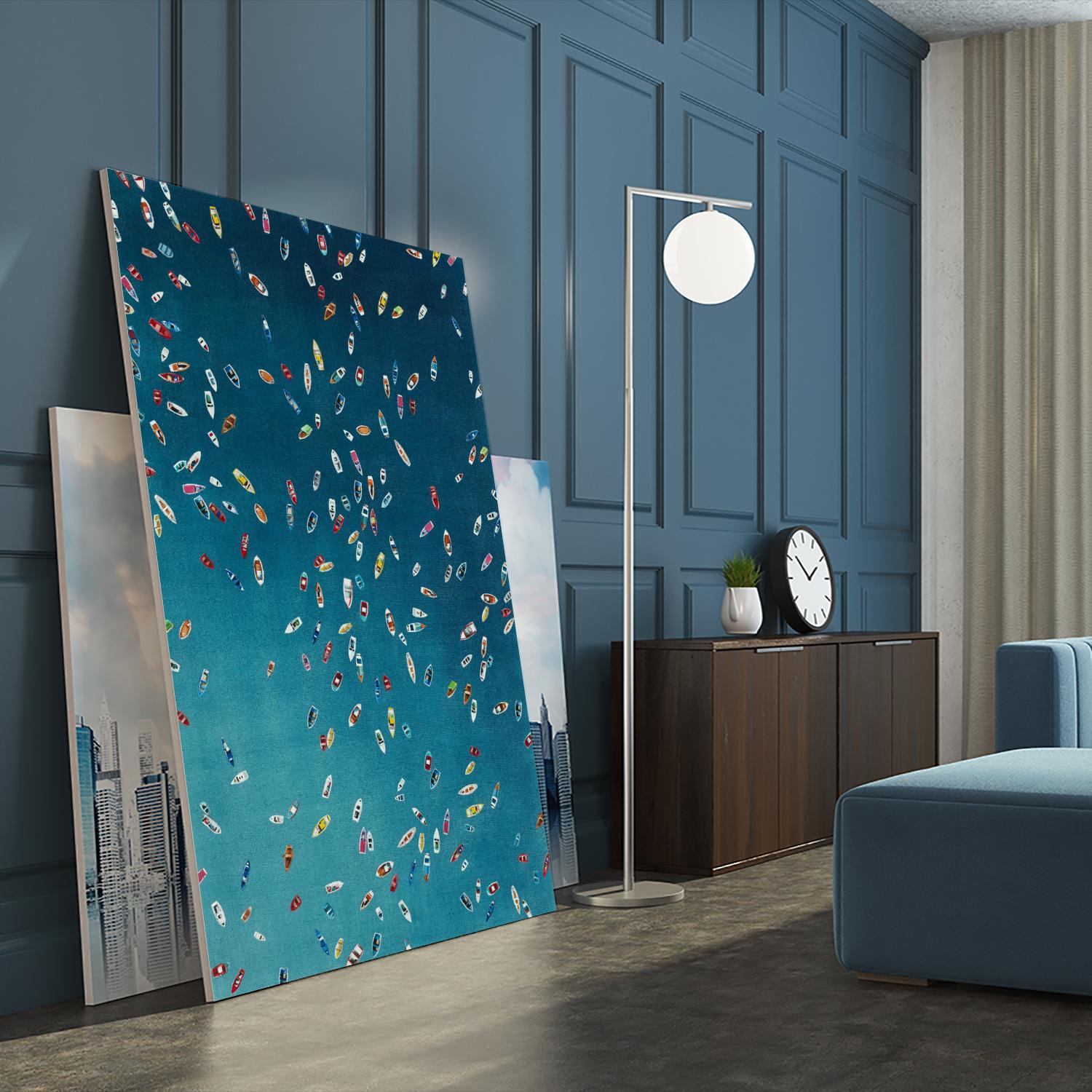 A Summer To Gather by Daleno Art on GIANT ART - red abstract costal